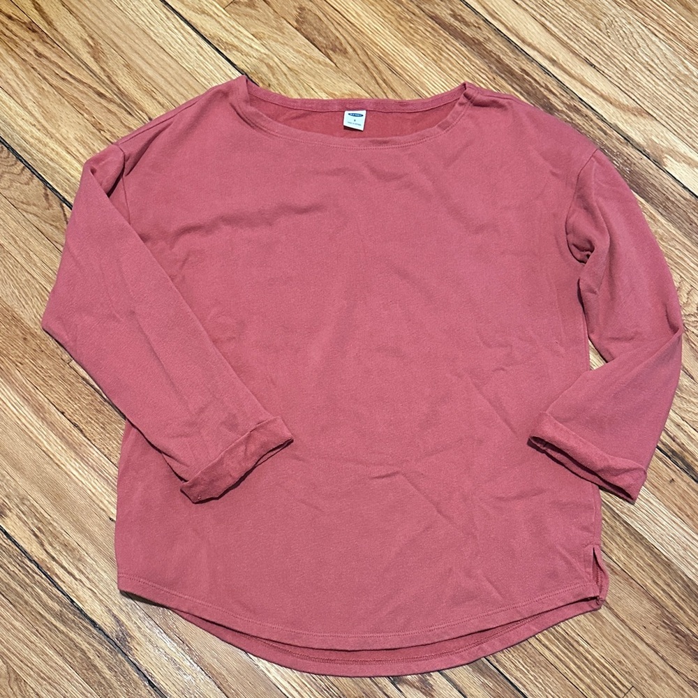 Old Navy Long Sleeve Top in Rose